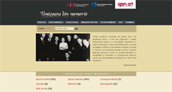 Desktop Screenshot of memoriatimisoarei.ro