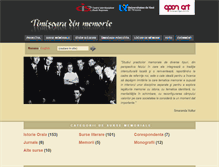 Tablet Screenshot of memoriatimisoarei.ro